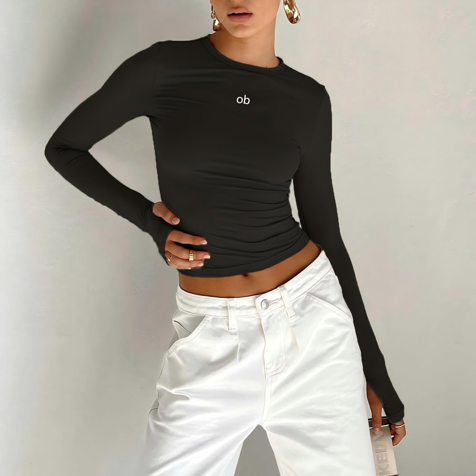 Summer Clothing Clearance - Camiseta de Cuello Redondo para Mujer,
