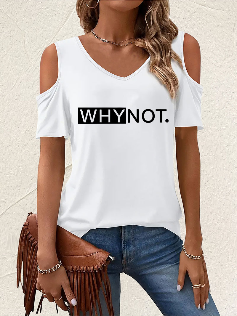 Summer Clothing Drop - Camiseta elegante con cuello en V,