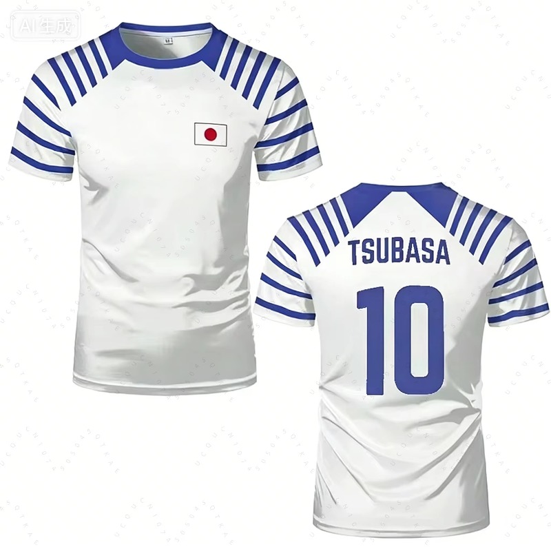 Japan Summer Clothing Women - Camiseta de Anime Captain Tsubasa 2026,