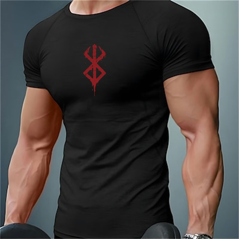 Summer Gym Clothing - Camisetas de Compresión Estampadas para Hombre,