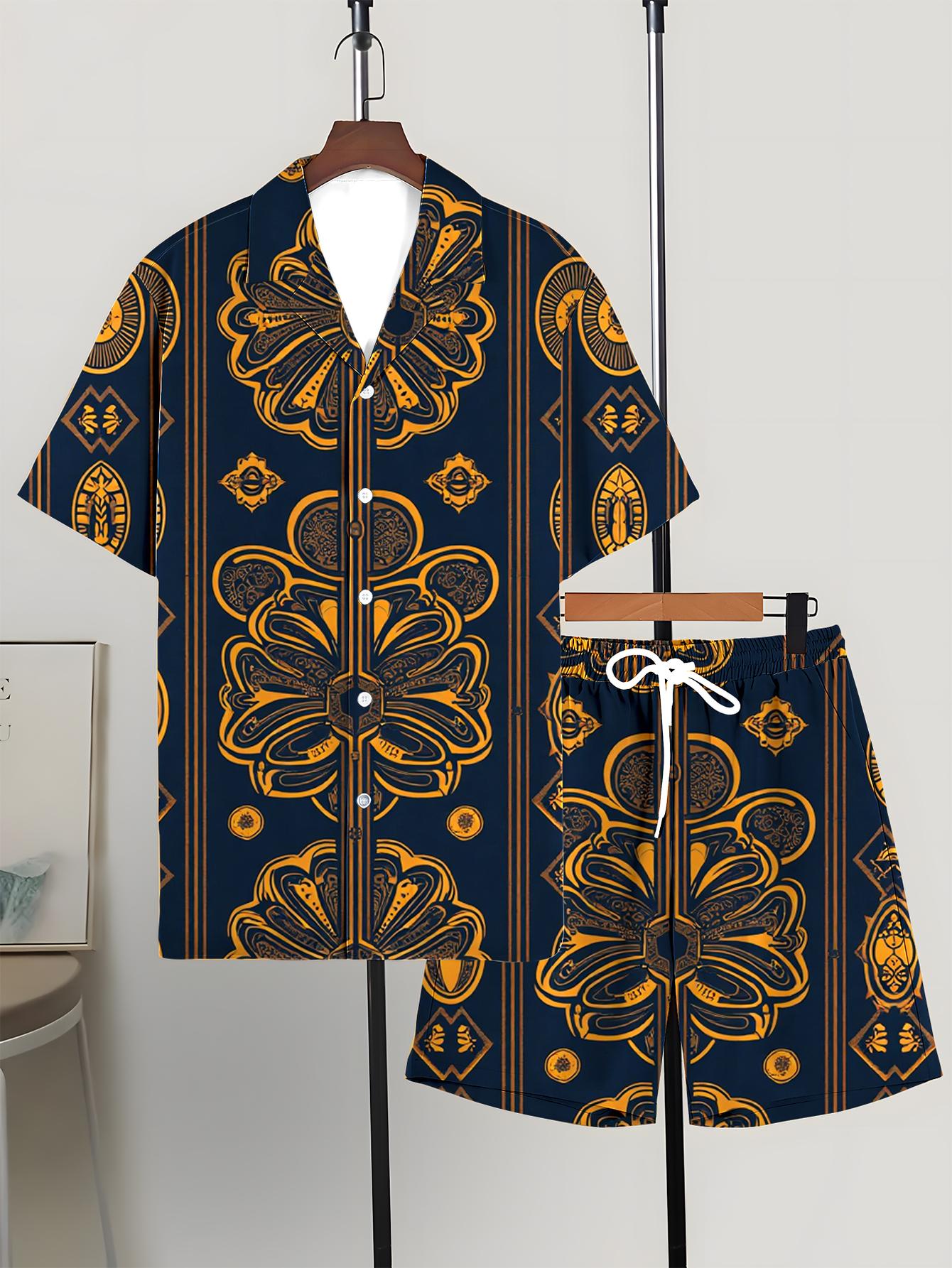 Summer Clothing Shops - Conjuntos de Camisa para Hombre, Primavera/Verano