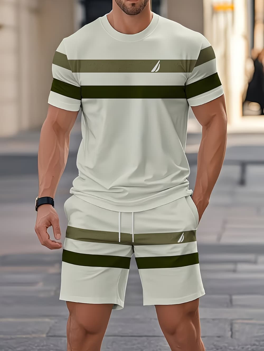 Summer Youth Clothing - Conjuntos de verano para hombre, camiseta