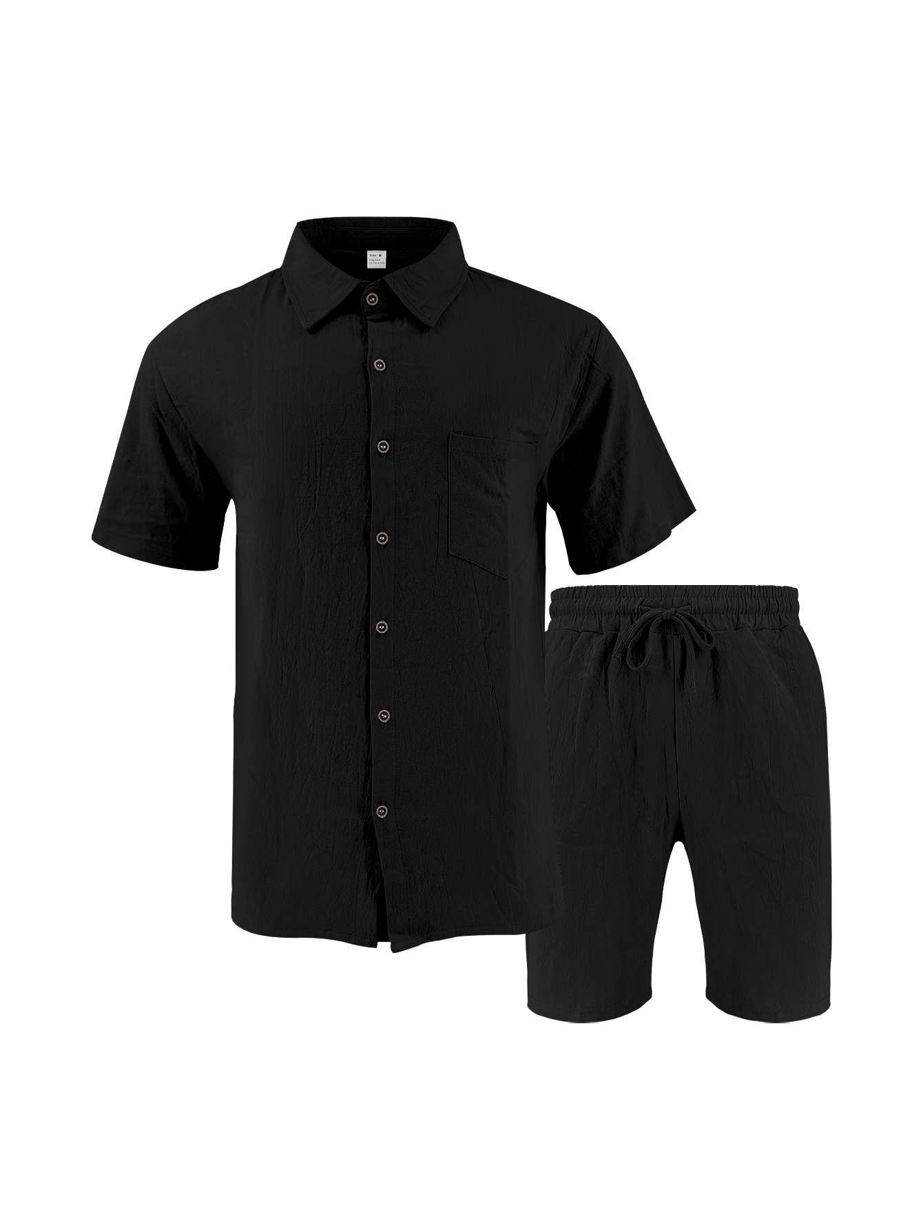Linen Shorts Men - Conjunto de Dos Piezas de Lino