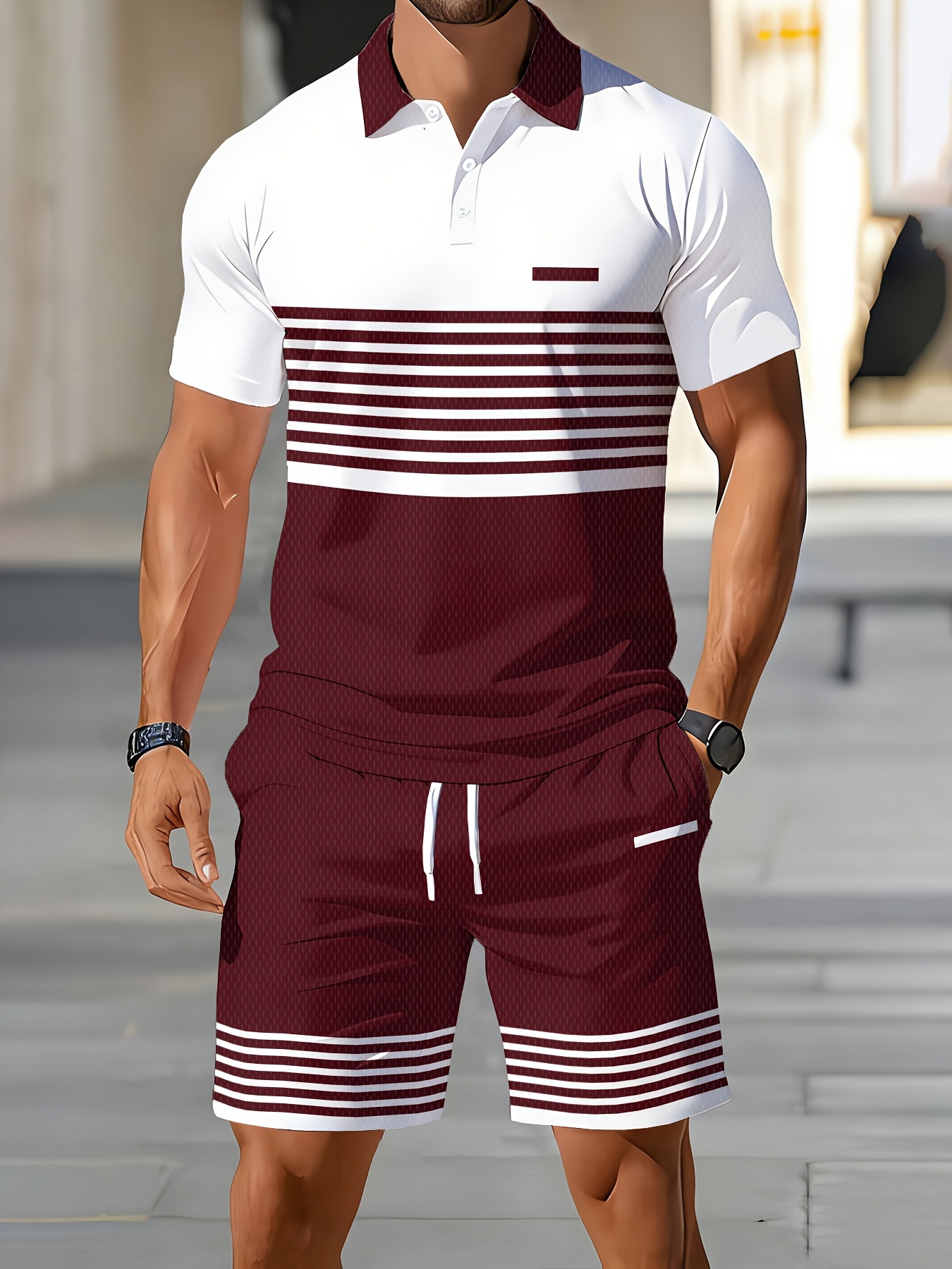 Conjunto de Polo para Hombre V - Summer Clothing Shops reseña y precio