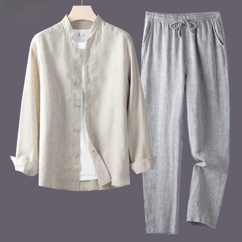 Conjunto de Camisa y Pantalone - Linen Shorts Men reseña y precio