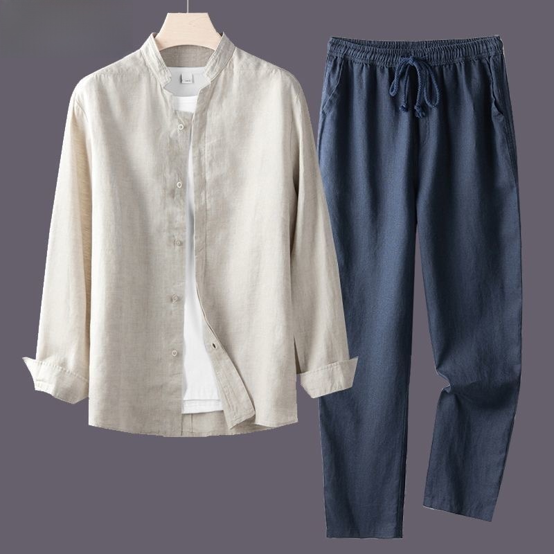 Conjunto de Camisa y Pantalone - Linen Shorts Men reseña y precio