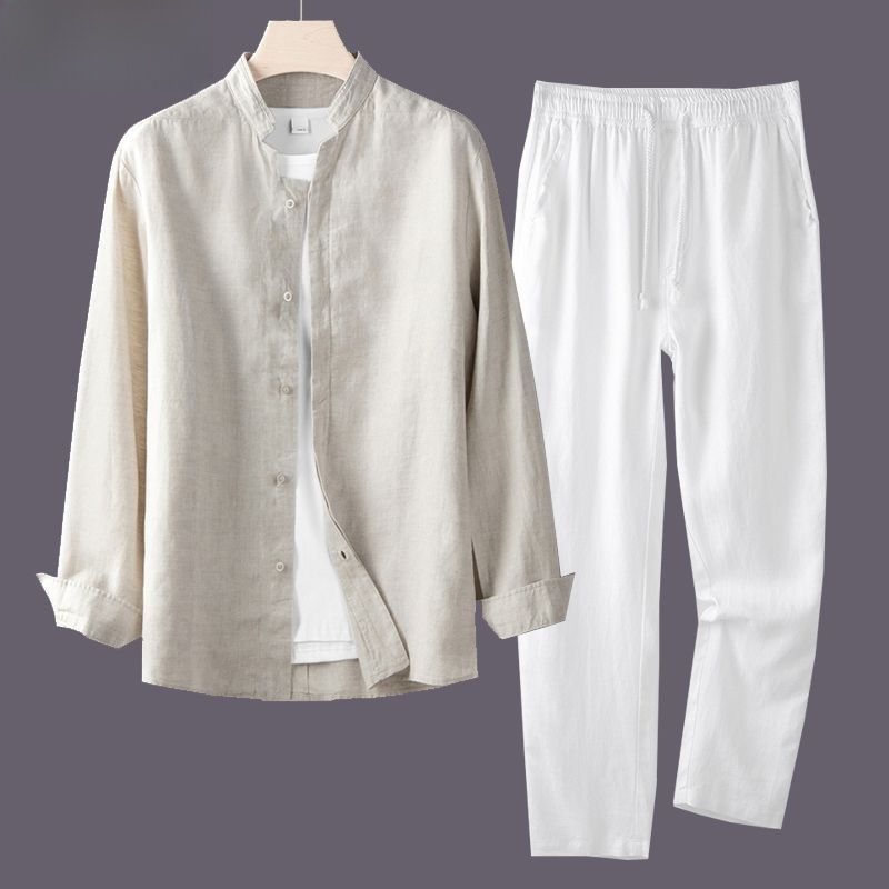 Conjunto de Camisa y Pantalone - Linen Shorts Men reseña y precio