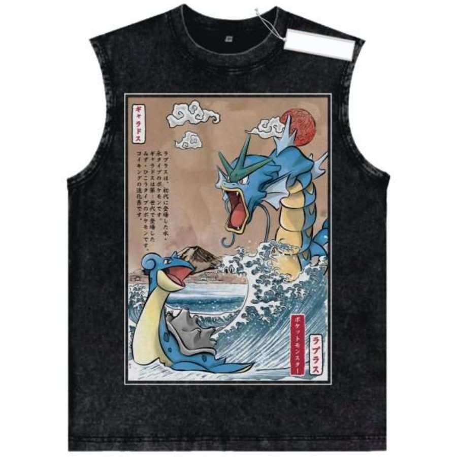 Camiseta sin mangas vintage la - Japan Summer Clothing Women reseña y precio