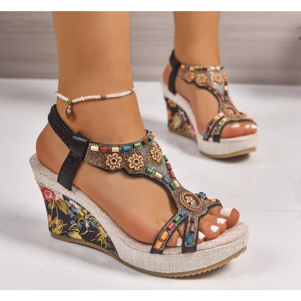 Sandalias de Plataforma con Cu - Summer Clothing Dress reseña y precio