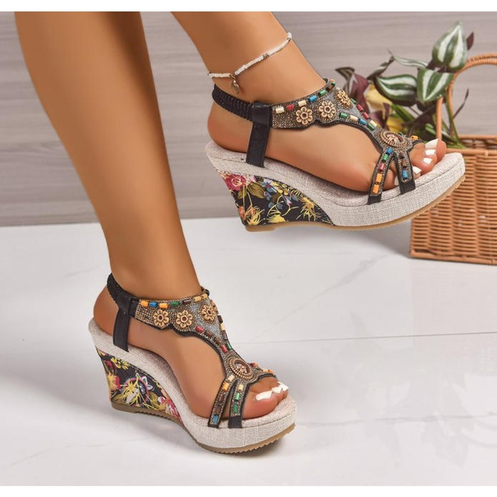 Sandalias de Plataforma con Cu - Summer Clothing Dress reseña y precio