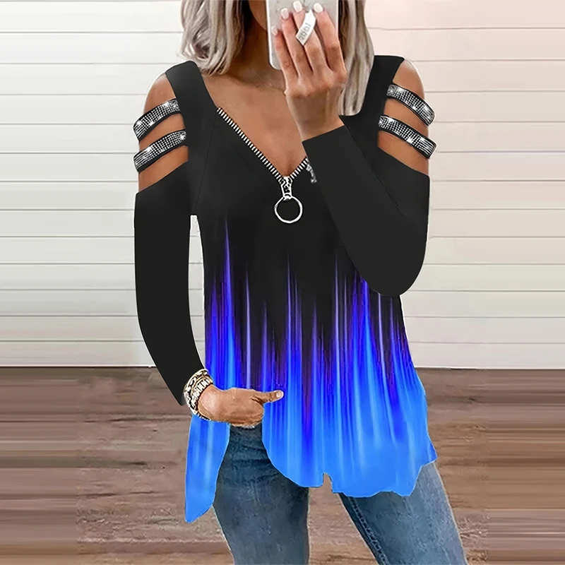Camiseta con cuello en V y cre - Summer Clothing Drop reseña y precio